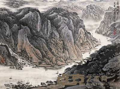 宋文治 嘉陵晴云 立轴 45.5×61cm